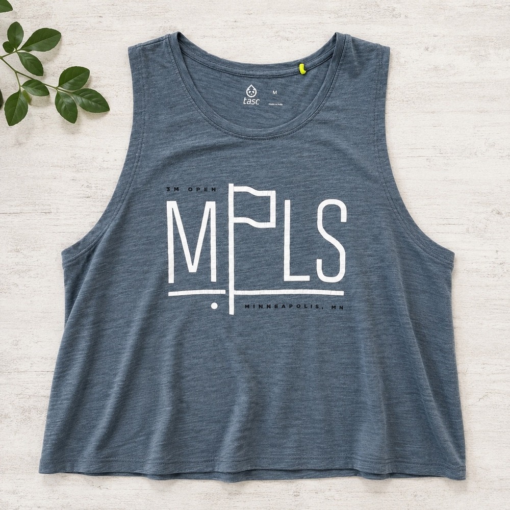 Tasc Performance‎ 3M Open MPLS Minneapolis MN Golf Tank Top Blue Gray Womens M